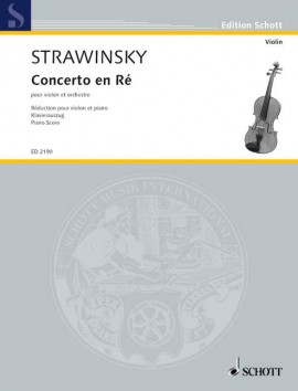 Concerto en ré - Concerto in D. for violin -piano .Stravinsky 